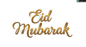 Eid Mubarak calligraphy greeting isolated on transparent background (49)