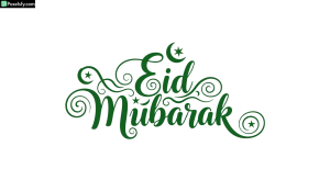 Eid Mubarak calligraphy greeting isolated on transparent background (52)