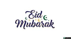 Eid Mubarak calligraphy greeting isolated on transparent background (53)