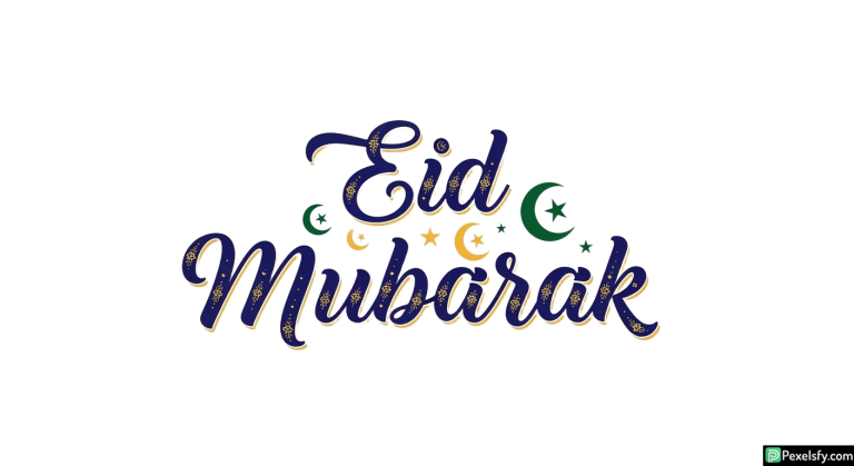 Eid Mubarak calligraphy greeting isolated on transparent background (53)