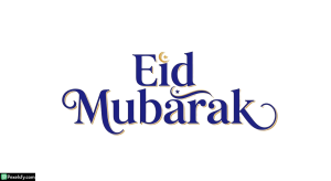 Eid Mubarak calligraphy greeting isolated on transparent background (54)