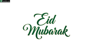 Eid Mubarak calligraphy greeting isolated on transparent background (55)