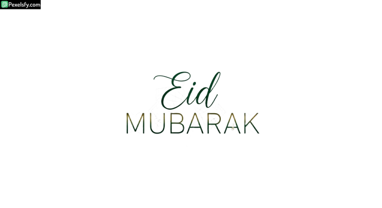 Eid Mubarak calligraphy greeting isolated on transparent background (6)