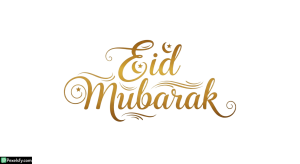 Eid Mubarak calligraphy greeting isolated on transparent background (8)