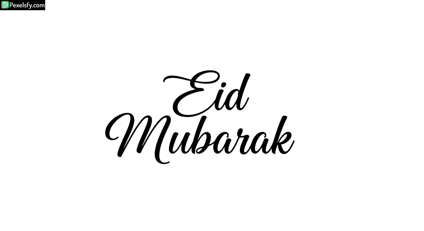 Eid Mubarak calligraphy isolated on transparent background (1)