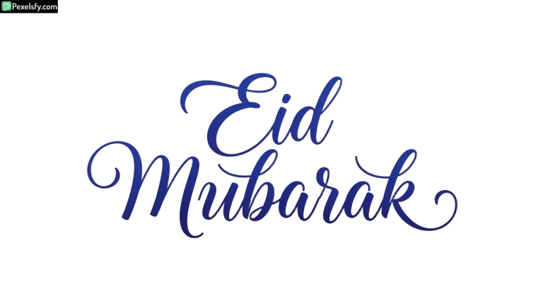Eid Mubarak calligraphy isolated on transparent background (10)