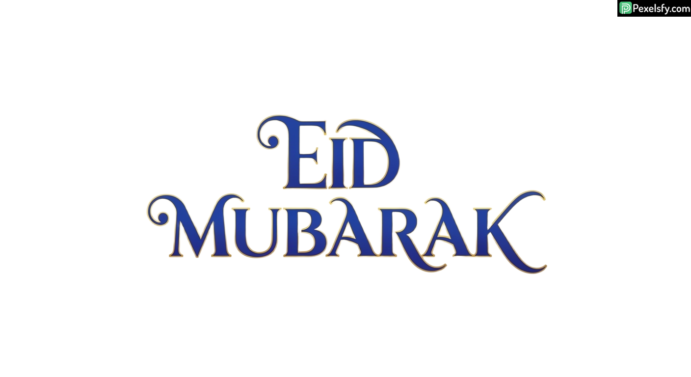 Eid Mubarak calligraphy isolated on transparent background (16)