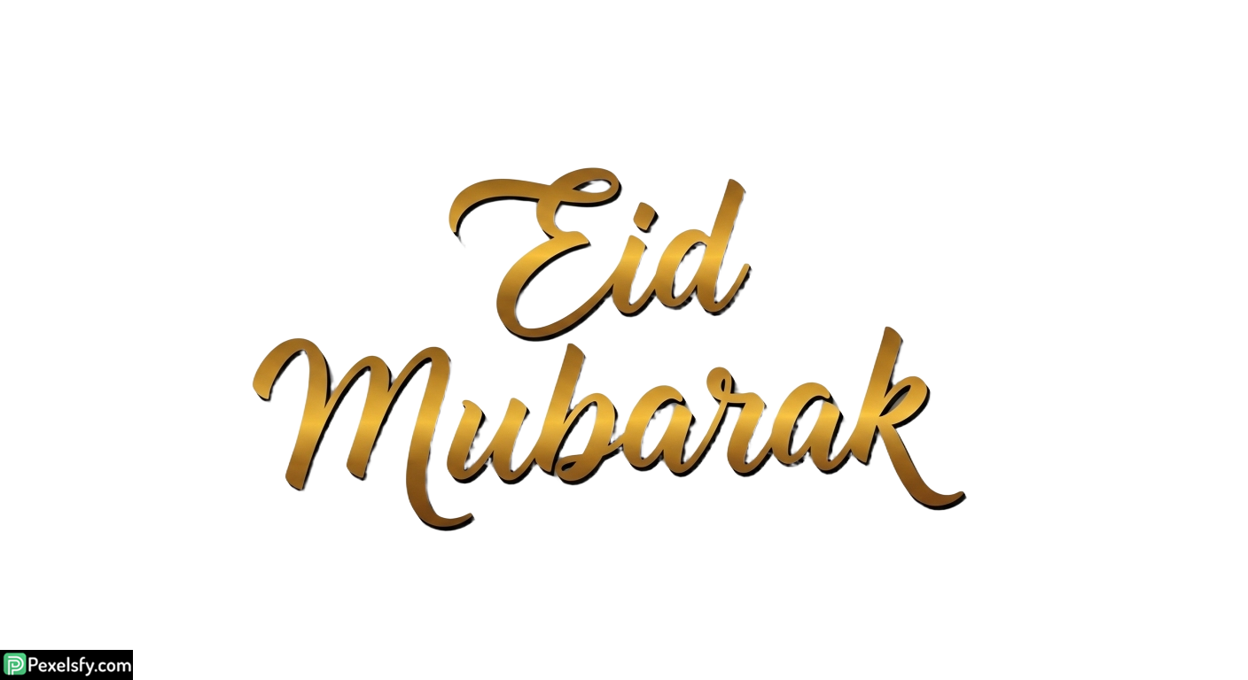 Eid Mubarak calligraphy isolated on transparent background (17)