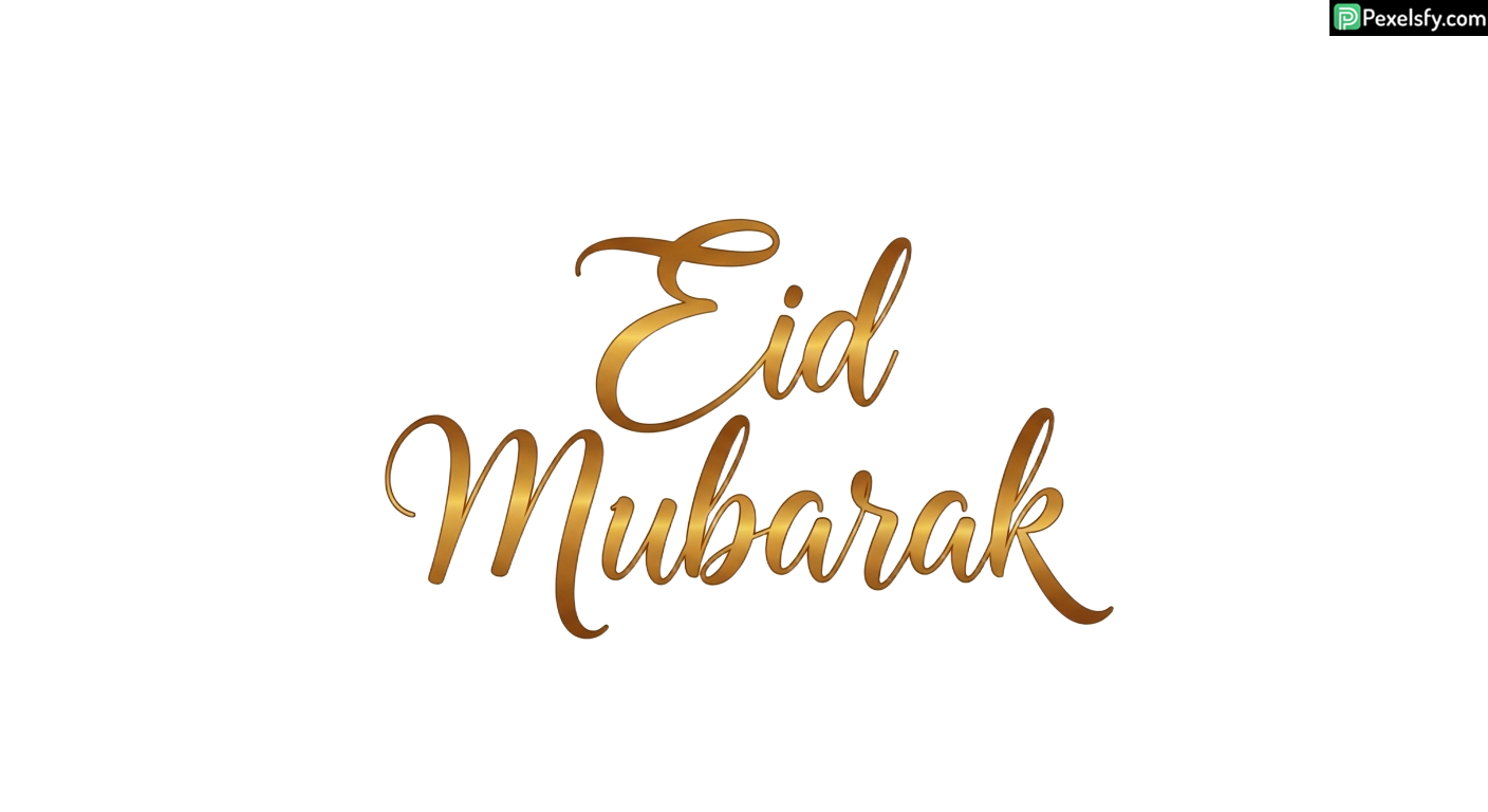 Eid Mubarak calligraphy isolated on transparent background (18)