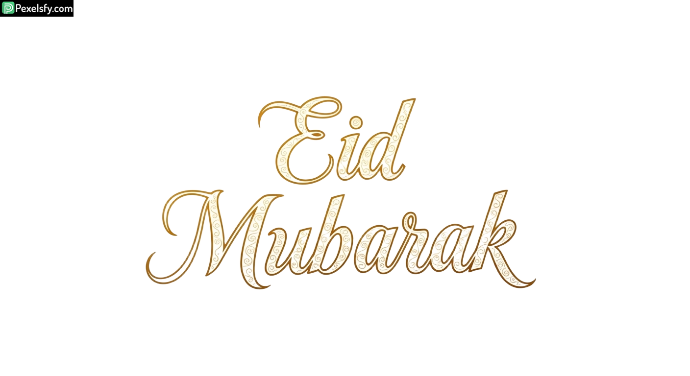 Eid Mubarak calligraphy isolated on transparent background (22)