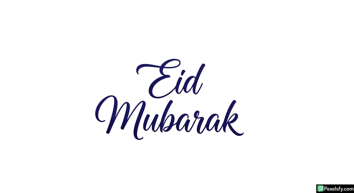 Eid Mubarak calligraphy isolated on transparent background (23)