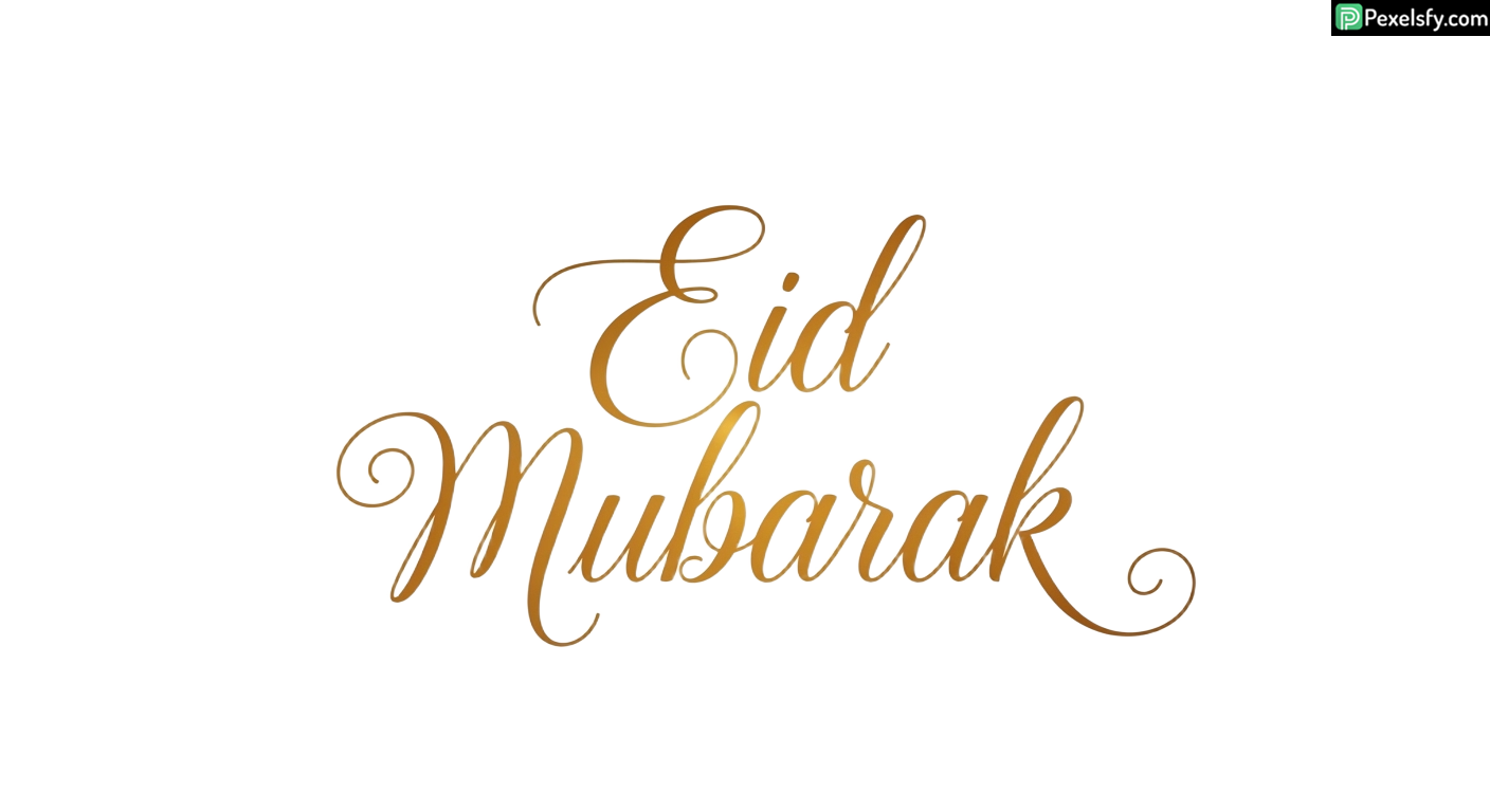 Eid Mubarak calligraphy isolated on transparent background (25)