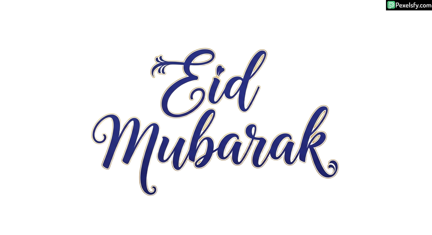 Eid Mubarak calligraphy isolated on transparent background (26)