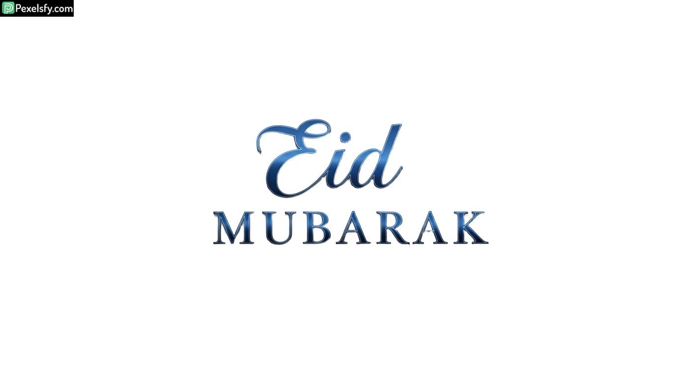Eid Mubarak calligraphy isolated on transparent background (28)