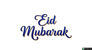 Eid Mubarak calligraphy isolated on transparent background (4)