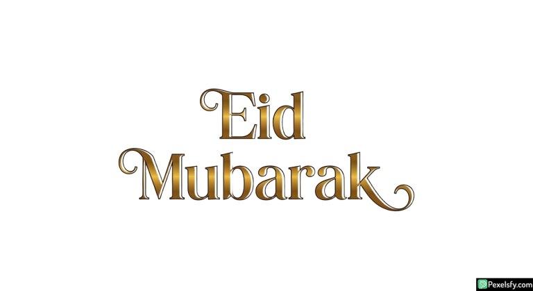 Eid Mubarak calligraphy isolated on transparent background (41)