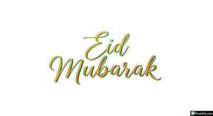 Eid Mubarak calligraphy isolated on transparent background (45)