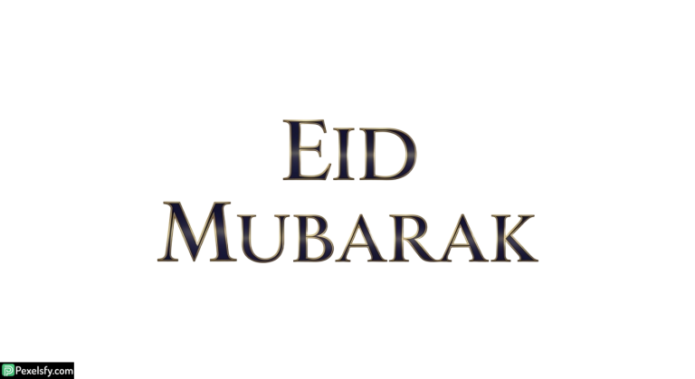 Eid Mubarak calligraphy isolated on transparent background (48)