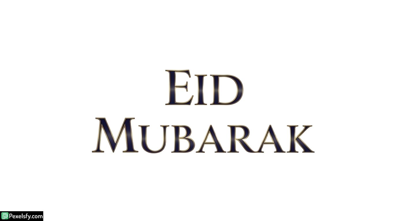 Eid Mubarak calligraphy isolated on transparent background (48)