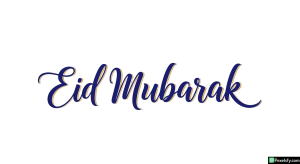Eid Mubarak calligraphy isolated on transparent background (49)