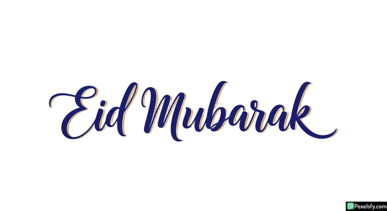 Eid Mubarak calligraphy isolated on transparent background (49)