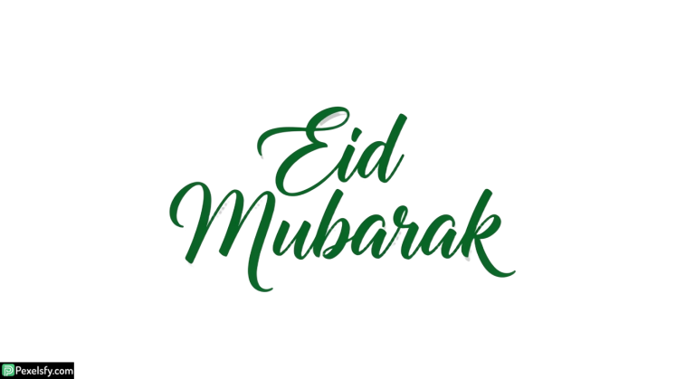Eid Mubarak calligraphy isolated on transparent background (54)
