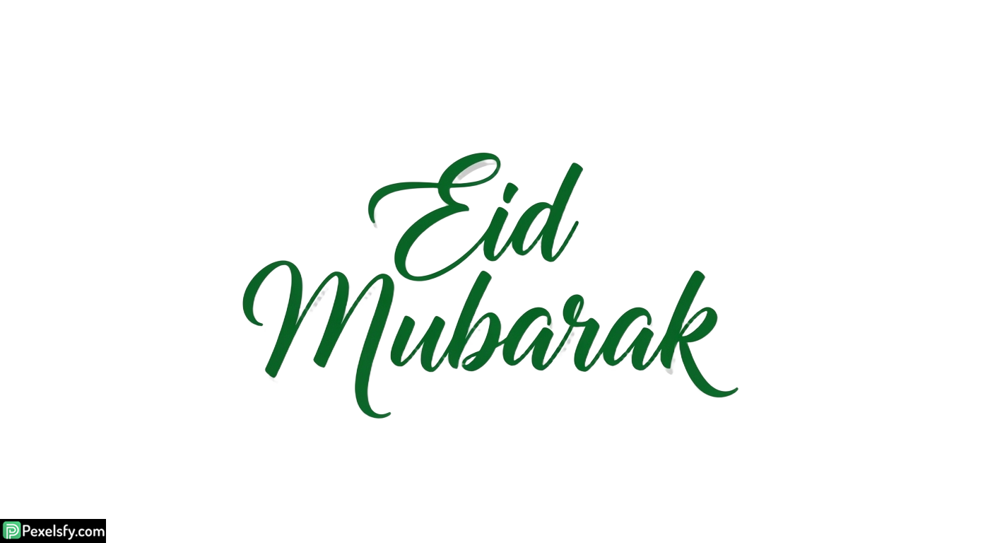 Eid Mubarak calligraphy isolated on transparent background (54)