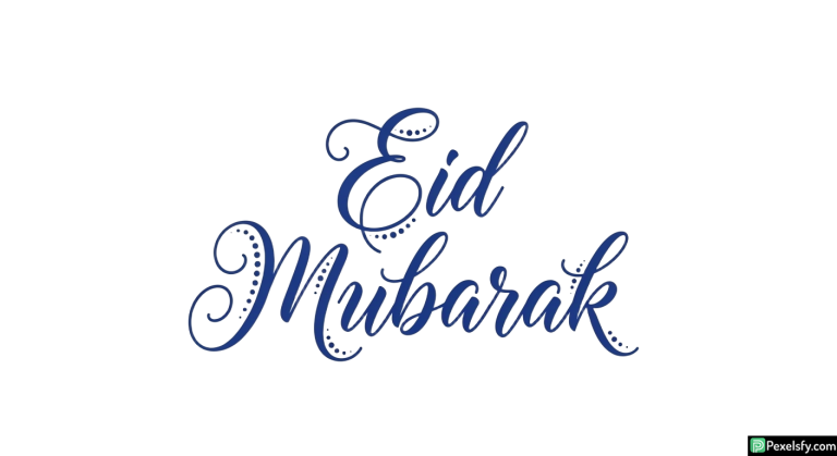 Eid Mubarak calligraphy isolated on transparent background (58)