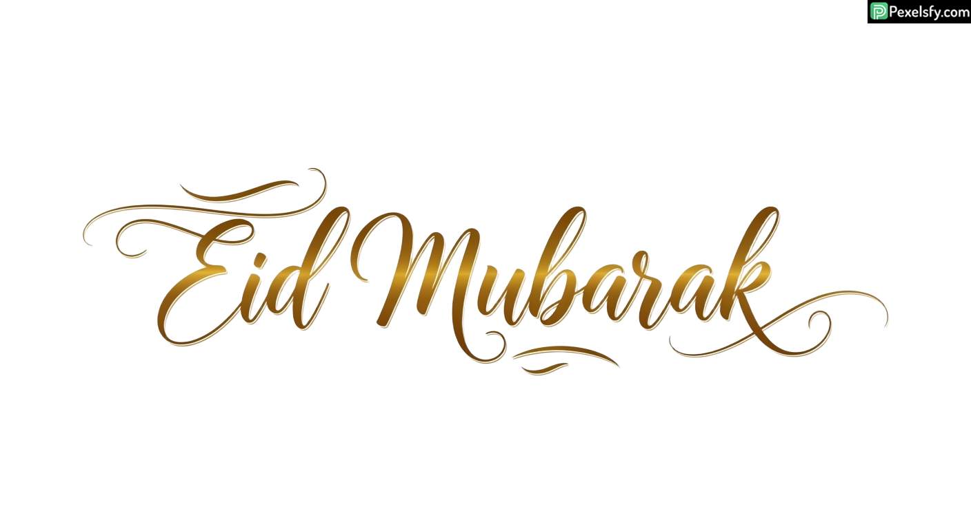 Eid Mubarak calligraphy isolated on transparent background (59)