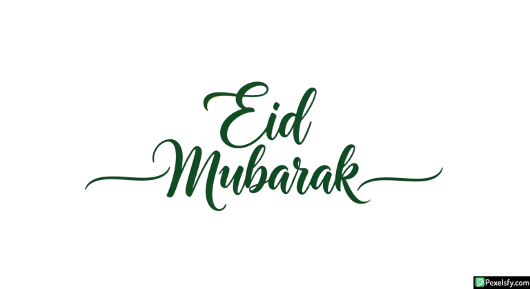Eid Mubarak calligraphy isolated on transparent background (6)