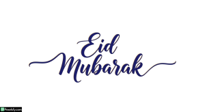 Eid Mubarak calligraphy isolated on transparent background (68)