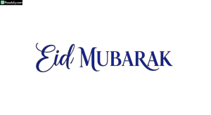 Eid Mubarak calligraphy isolated on transparent background (70)