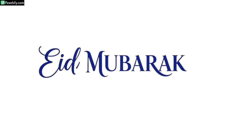 Eid Mubarak calligraphy isolated on transparent background (70)