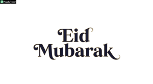 Eid Mubarak calligraphy isolated on transparent background (71)