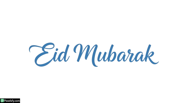 Eid Mubarak calligraphy isolated on transparent background (72)