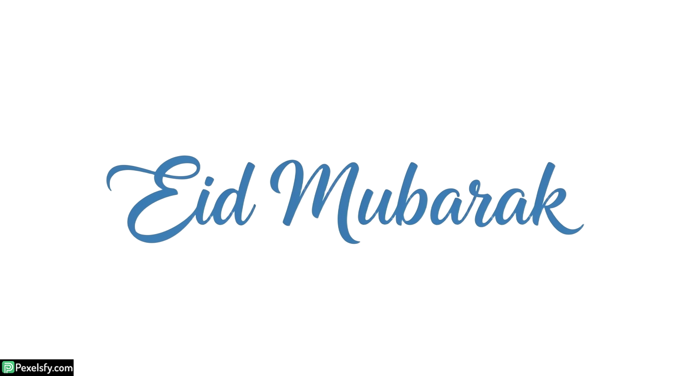 Eid Mubarak calligraphy isolated on transparent background (72)