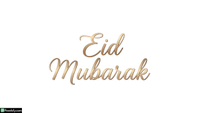 Eid Mubarak calligraphy isolated on transparent background (74)