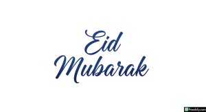 Eid Mubarak calligraphy isolated on transparent background (76)