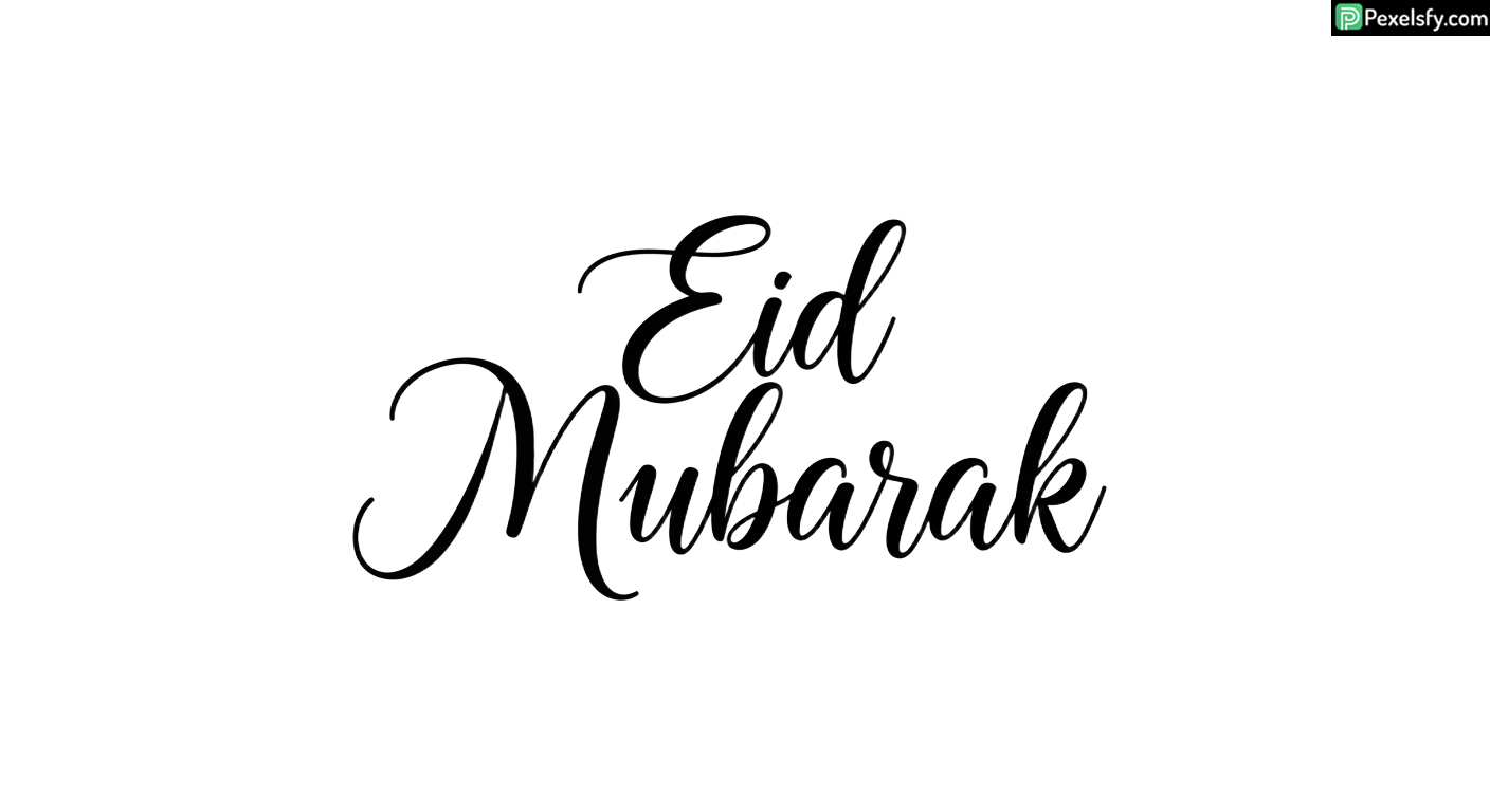 Eid Mubarak calligraphy isolated on transparent background (78)