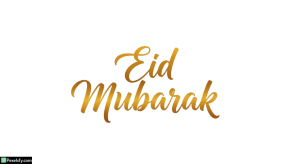 Eid Mubarak golden calligraphy isolated on transparent background (11)