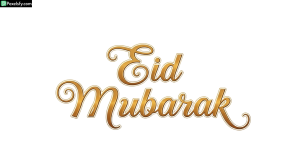 Eid Mubarak golden calligraphy isolated on transparent background (12)