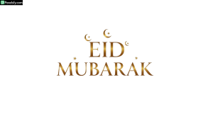 Eid Mubarak golden calligraphy isolated on transparent background (6)