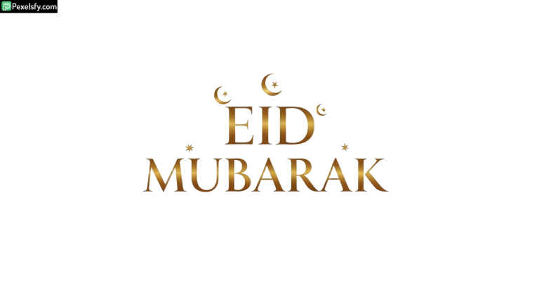 Eid Mubarak golden calligraphy isolated on transparent background (6)