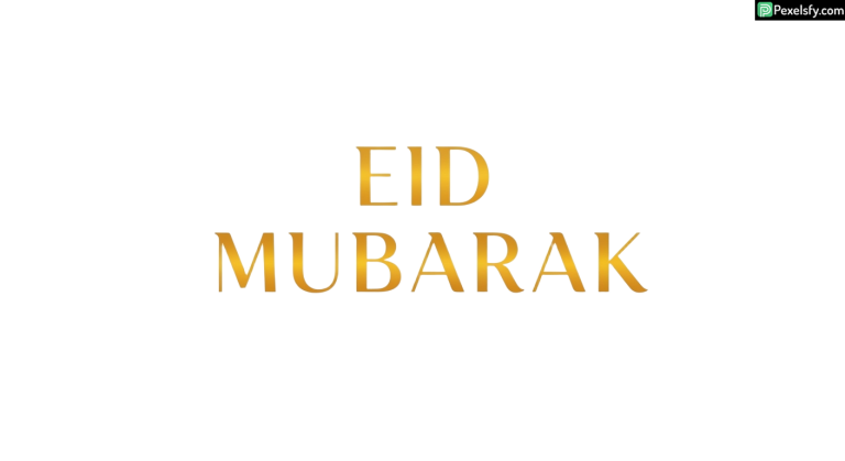 Eid Mubarak golden text greeting isolated on transparent background (3)