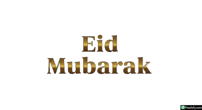Eid Mubarak golden typography isolated on transparent background (10)