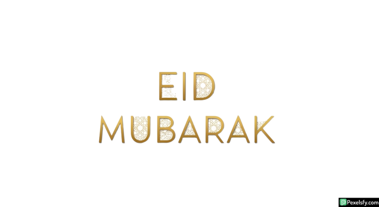 Eid Mubarak golden typography isolated on transparent background (8)