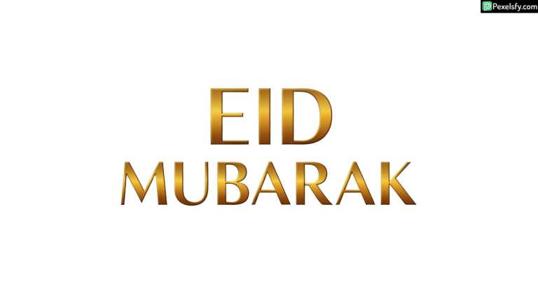 Eid Mubarak golden typography isolated on transparent background (9)