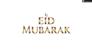 Eid Mubarak greeting calligraphy isolated on transparent background (3)