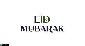 Eid Mubarak greeting calligraphy isolated on transparent background (6)