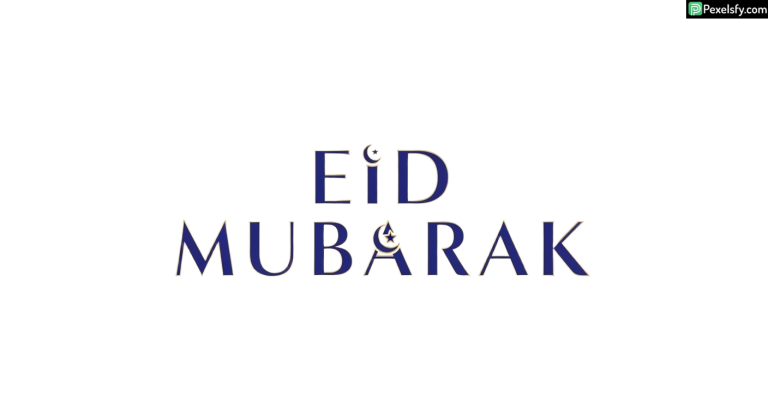 Eid Mubarak greeting calligraphy isolated on transparent background (7)